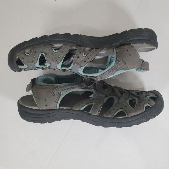 EARTH SPIRIT Womens Sandals Outdoor Waterproof Performance Hook & Loop Gray 10 - Picture 8 of 12